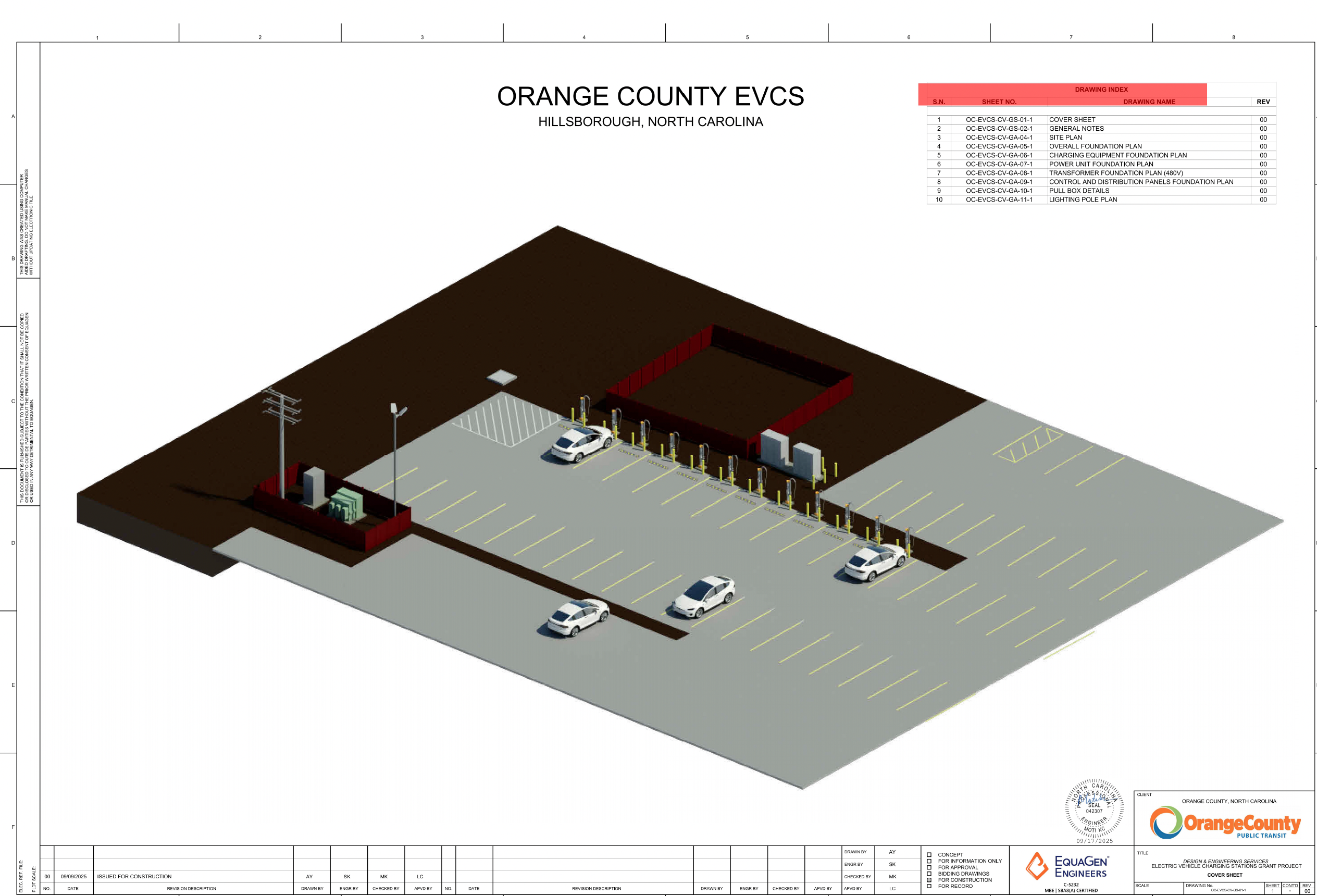 Orange County Tesla Charging Parking-Lot